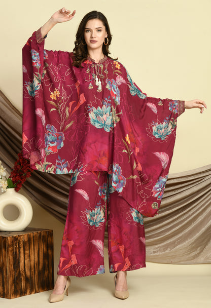 Fusion Kaftan & Plazo Set