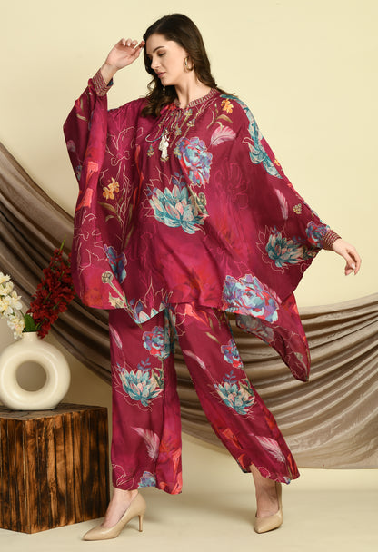 Fusion Kaftan & Plazo Set