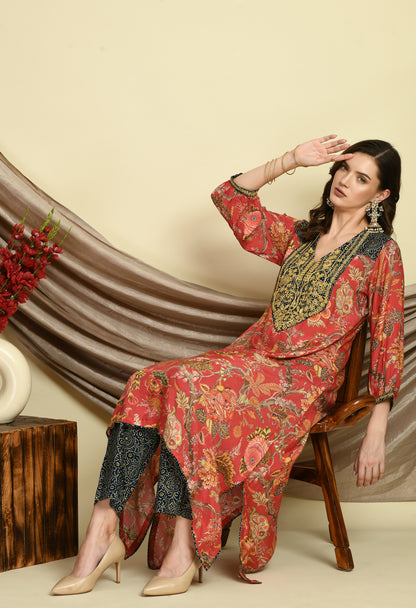 Blossom Resham Coord Set