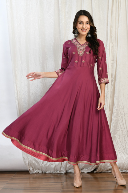 Resham Radiance Anarkali Gown